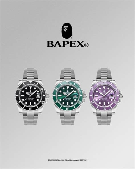 rolex x bape|bape x rolex special edition.